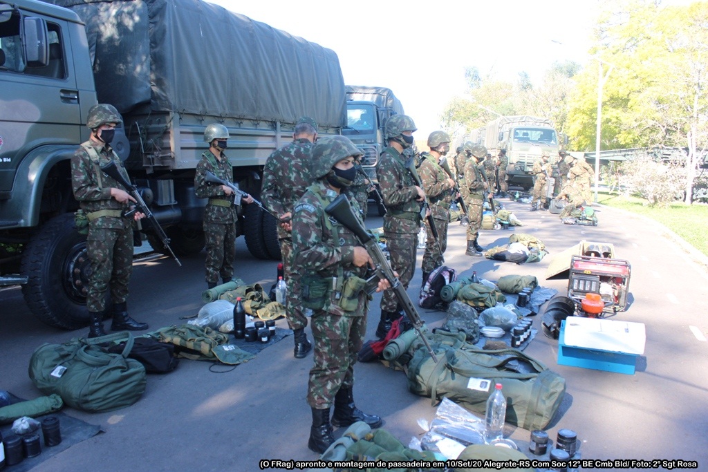 Comando e integrantes do 12º BE Cmb Bld lamentam a morte prematura