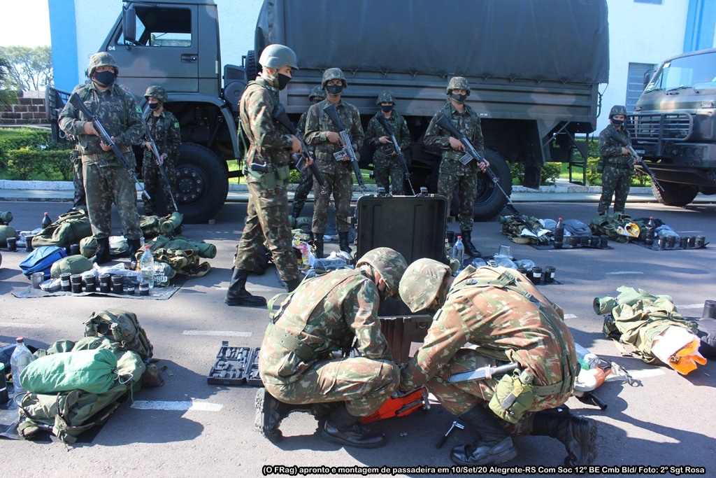 Comando e integrantes do 12º BE Cmb Bld lamentam a morte prematura